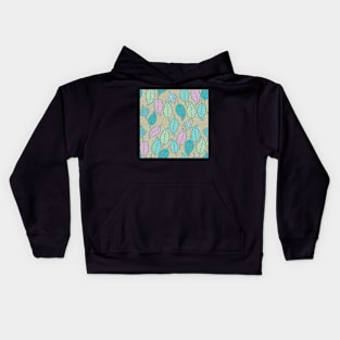 Falling frosty leaves Kids Hoodie